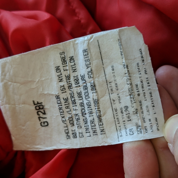 Vintage Osh Kosh girls charcoal gray wool blend coat size 4T / 5T - Picture 4 of 12